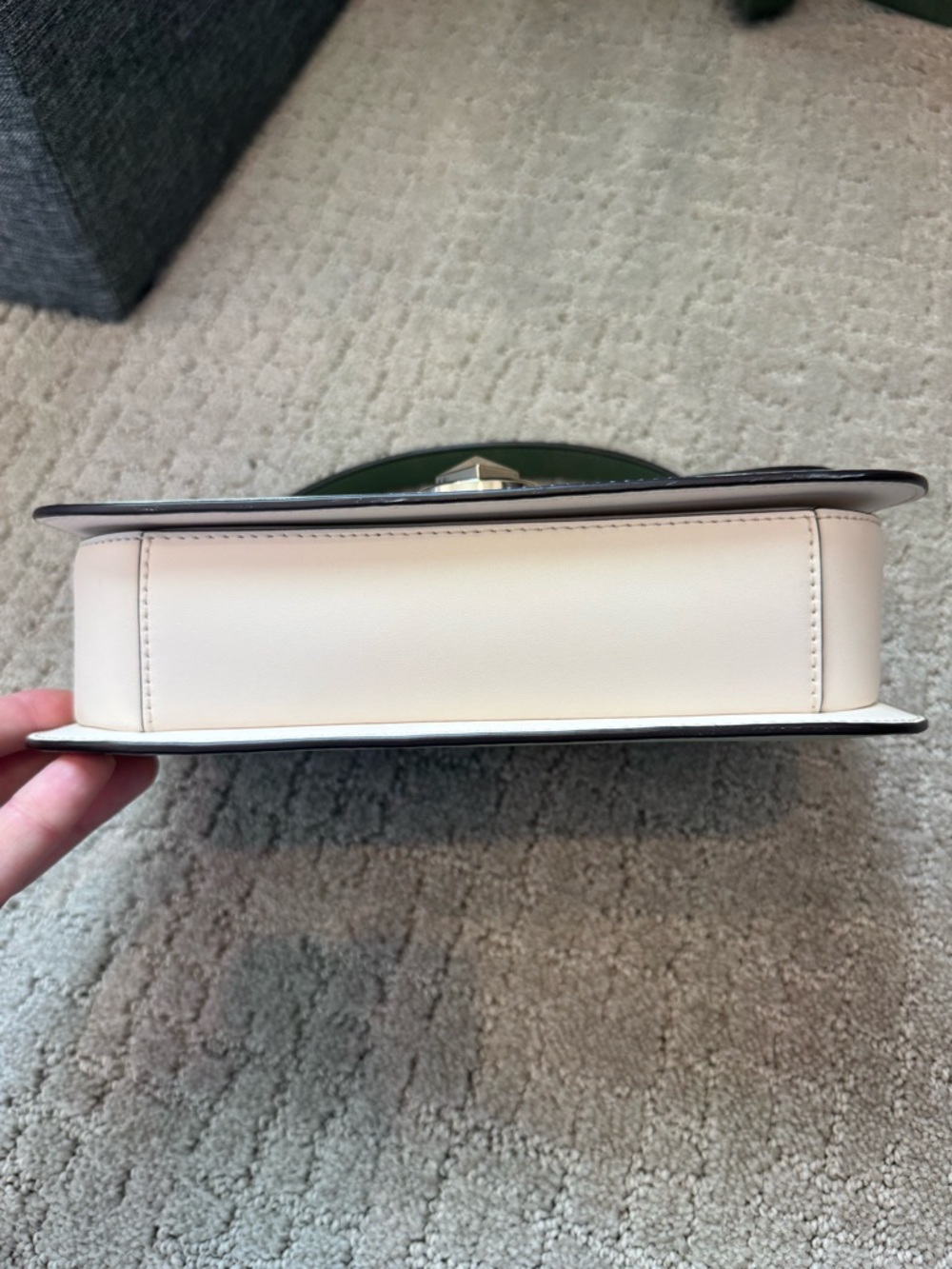 Kate Spade Two-Tone Green Leather Crossbody Bag with Detachable Straps - Picture 3 of 7